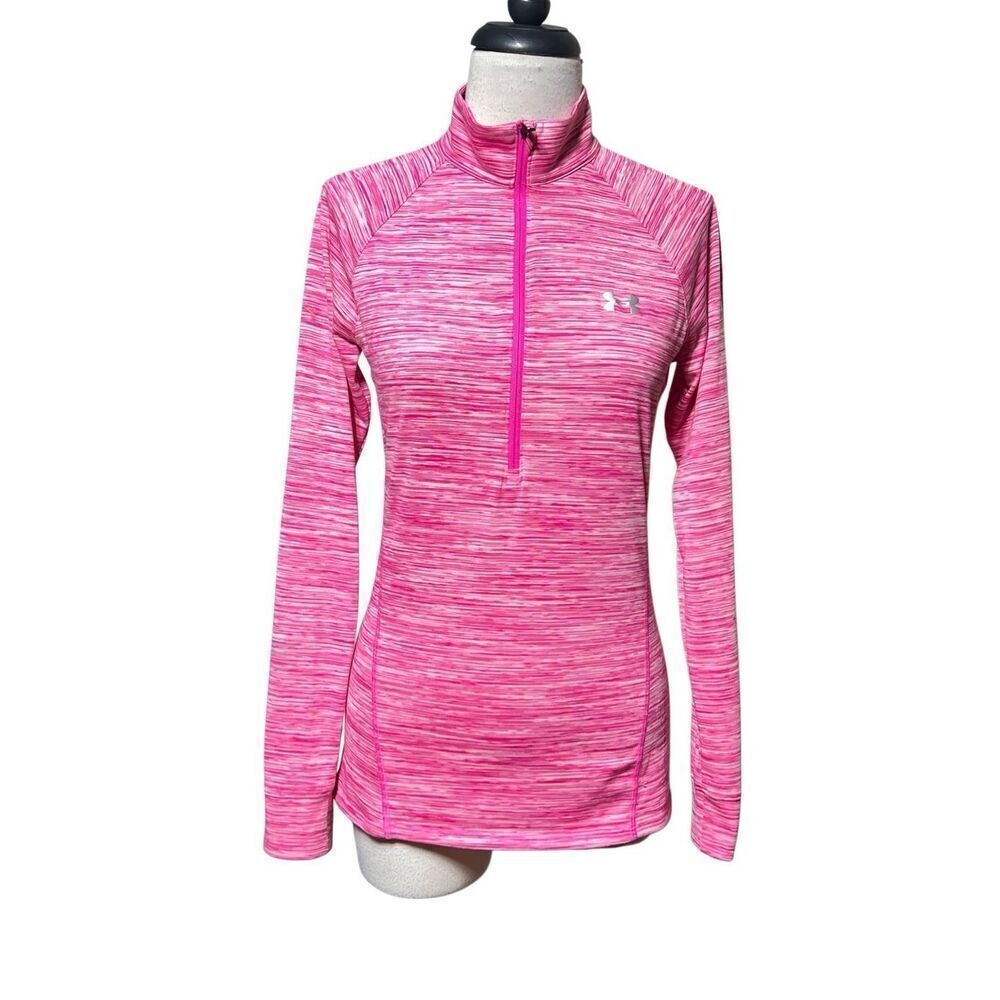Under Armour Long Sleeve Pink 1/2 Sleeve Pullover Shirt Size Small
